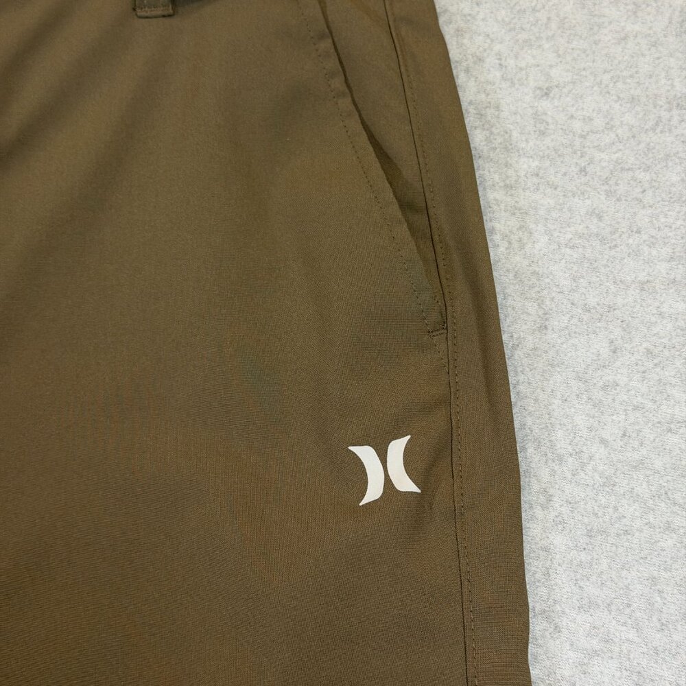 Hurley All Terrain Hybrid Walk Short Mens 28 Olive 4-Way Stretch Water Repel 10" - Picture 5 of 16